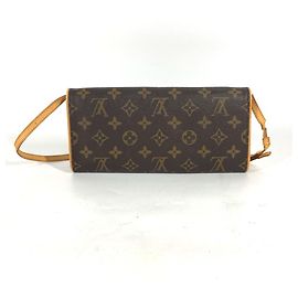 Sac Louis Vuitton Monogram Pochette Twin GM Marron