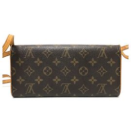 Louis Vuitton Monogram Pochette Twin GM Tasche Braun