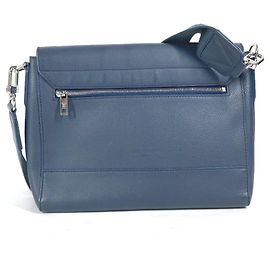 Louis Vuitton Men's Aerogram Take Off Flap Shoulder Bag Navy blue