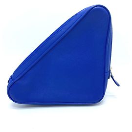 Pochette Triangle Balenciaga Bleu