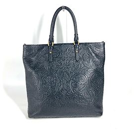 Versace Medusa Leather Tote Bag Black