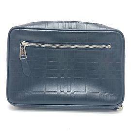Burberry Black Leather Clutch Bag Black
