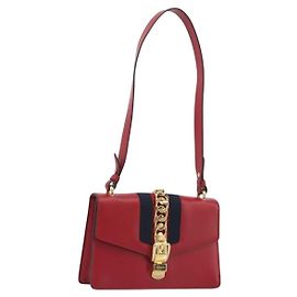 Gucci Sylvie Leather Small Rouge