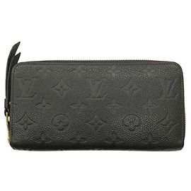 Louis Vuitton Monogram Empreinte Long Wallet Black
