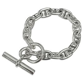 Hermès Bracciale Charm Hermes Chaine d'Ancre MM Argento
