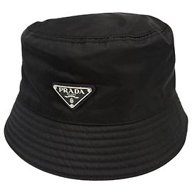 Chapeau seau en Re-Nylon Prada Noir