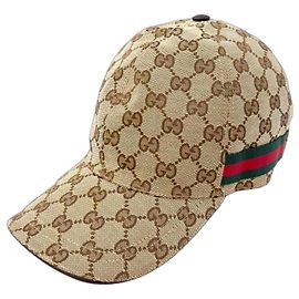 Gucci GG Canvas Baseball Cap Brown