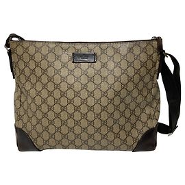 Bolsa de ombro Gucci GG Supreme marrom Marrom