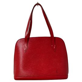 Sac cabas Lussac en cuir Epi Louis Vuitton Rouge