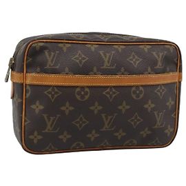LOUIS VUITTON Monogram Compiegne 23 Clutch Bag M51847 LV Auth BA13895 Monograma