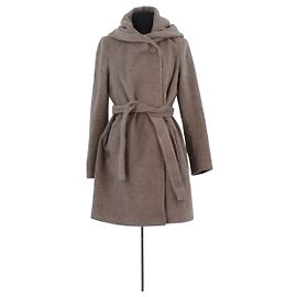 Gerard Darel Taupe Wool Coat Taupe