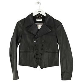 Saint Laurent Lederjacke Schwarz Schwarz