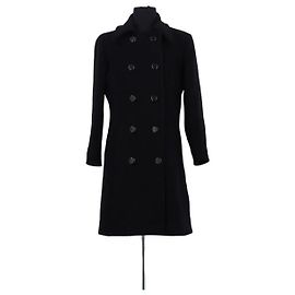 Tara Jarmon black wool coat Black