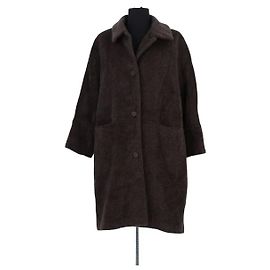 Georges Rech Brown Wool Coat Brown