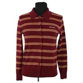 Miu Miu Bordeauxfarbener Cardigan Bordeaux