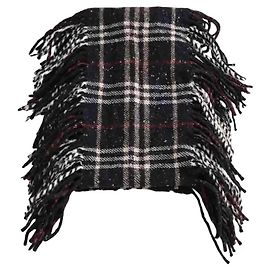 Sciarpa Burberry in lana nera Nero
