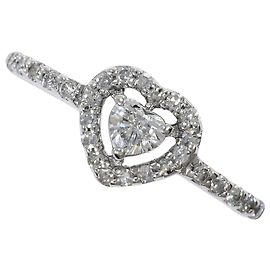 Autre Marque 14K Weißgold-Ring mit Diamant Golden