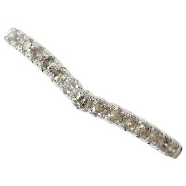 Autre Marque 10K Weißgold Diamantring Golden