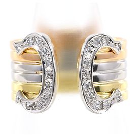 Autre Marque Platin- und Goldring mit Diamant Golden Andere