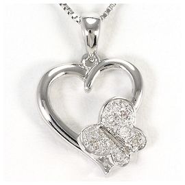 Autre Marque Collier en or blanc 18K avec diamant Doré