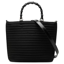 Sac cabas Gucci Bamboo Noir