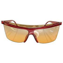 Christian Dior Red Shield Sunglasses Red Other