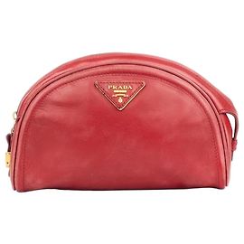 Prada 2000s Mini 'Odette' Dome Clutch Bag Red