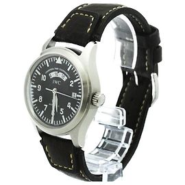 Autre Marque IWC Schaffhausen Pilot Spitfire Chronograph Automatic Acciaio Inossidabile e Pelle 39 Altro