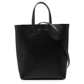 Céline Celine Vertical Cabas Small Handbag Black