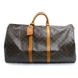 Sac Boston Louis Vuitton Keepall 60 Marron