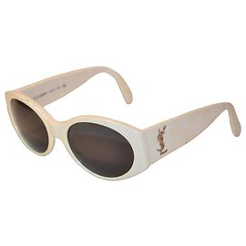 Yves Saint Laurent Gafas de sol blancas Modelo 6545 Blanco