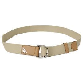 Cinto de lona com placa de logotipo Triangle Prada Bege