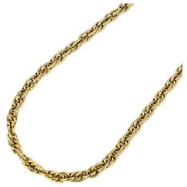 Collier à chaîne Chanel 1982 Coco Mark Doré