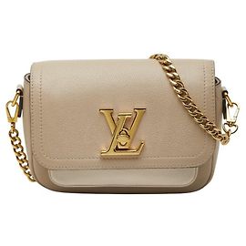 Bolsa Louis Vuitton Lockme Tender Chain Bege Cinza