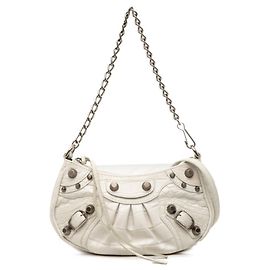 Bolsa Balenciaga Le Cagole Mini XS em couro branco Branco