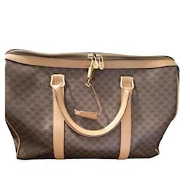 Céline Reisetasche aus braun beschichtetem Canvas und Naturleder Braun Andere