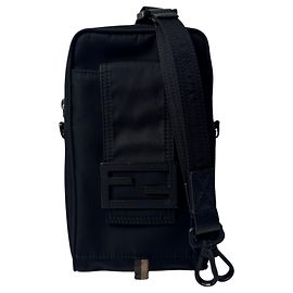 Pochette téléphone Baguette Fendi Noir