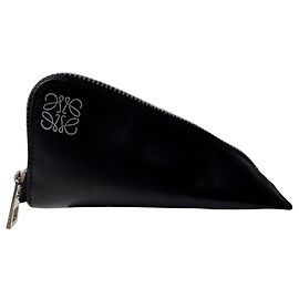 Loewe Anagram Triangle Wallet/Coin Case Black