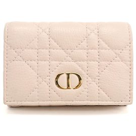 Christian Dior Bi-fold Wallet in Pink Pink