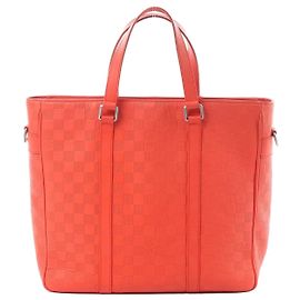 Borsa Louis Vuitton Tadao PM Damier Infini Rosso N41268 Rosso