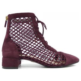 Chaussures en cuir Christian Dior Rouge
