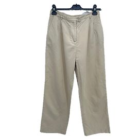 Rouje Beige Cotton Pants Size 40 Beige