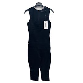 Retrofête Tuta nera glitterata Nero