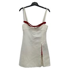 Giambattista Valli Weiß-rotes Kleid Weiß