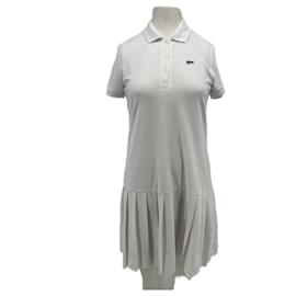 Robe polo Lacoste blanche Blanc