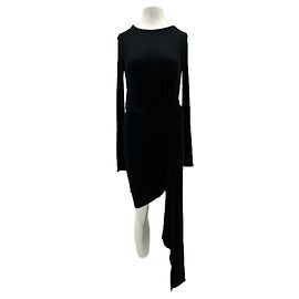 Robe noire en viscose Alexandre Vauthier Taille 38 Noir