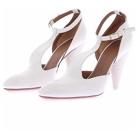 Céline Escarpins blancs en cuir Blanc