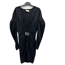 Alexandre Vauthier Black V-neck Dress Black