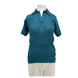 Autre Marque Polo de malha azul AURALEE Azul