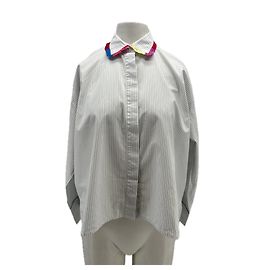Autre Marque Camicia MII a righe bianca in cotone Bianco